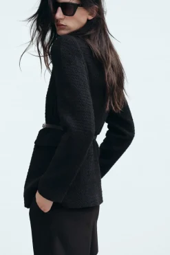 New CAZADORA ESTRUCTURA CINTURÓN Mujer Chaquetas / Cazadoras