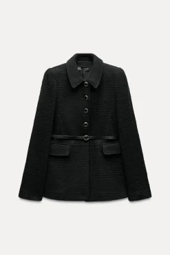 New CAZADORA ESTRUCTURA CINTURÓN Mujer Chaquetas / Cazadoras