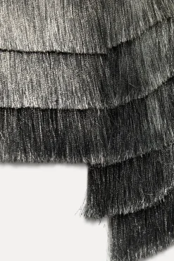 Clearance CAZADORA FLECOS HILO METALIZADO Mujer Chaquetas / Cazadoras