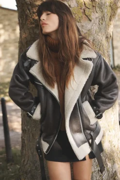 Online CAZADORA LARGA DOBLE FAZ Mujer Abrigos / Anoraks|Chaquetas / Cazadoras