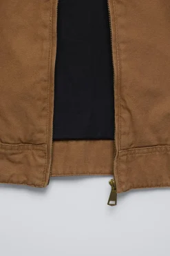 Niños ZARA 6 - 14 Años·Abrigos<CAZADORA LAVADA CUELLO PANA