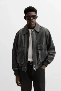 Clearance CAZADORA PIEL Hombre Piel