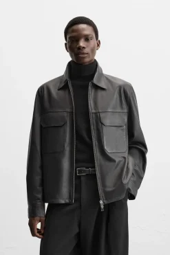 Hot CAZADORA PIEL Hombre Piel