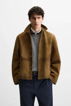 Fashion CAZADORA PIEL ANTE Hombre Piel