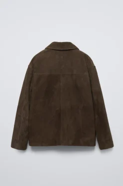 Niños ZARA 6 - 14 Años·Abrigos|6 - 14 Años·Camisas / Sobrecamisas<CAZADORA PIEL ANTE