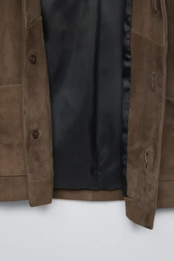 Niños ZARA 6 - 14 Años·Abrigos|6 - 14 Años·Camisas / Sobrecamisas<CAZADORA PIEL ANTE