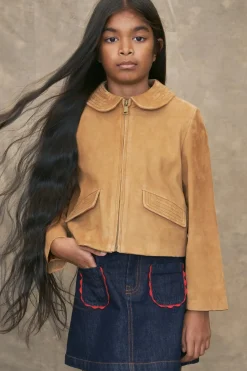 Niños ZARA 6 - 14 Años·Abrigos<CAZADORA PIEL ANTE LIMITED EDITION