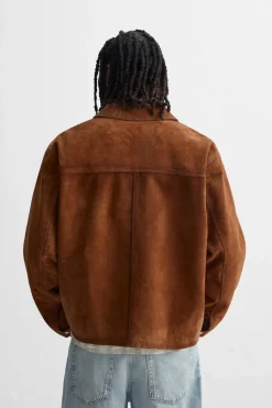 Hot CAZADORA PIEL BOLSILLOS Hombre Piel