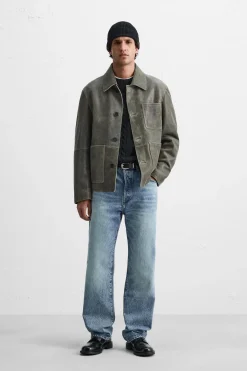 Best CAZADORA PIEL EFECTO CRAQUELADO Hombre Piel