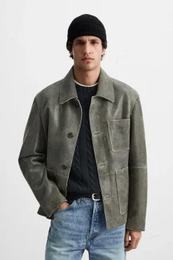 Best CAZADORA PIEL EFECTO CRAQUELADO Hombre Piel