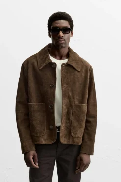 Fashion CAZADORA PIEL SERRAJE Hombre Piel