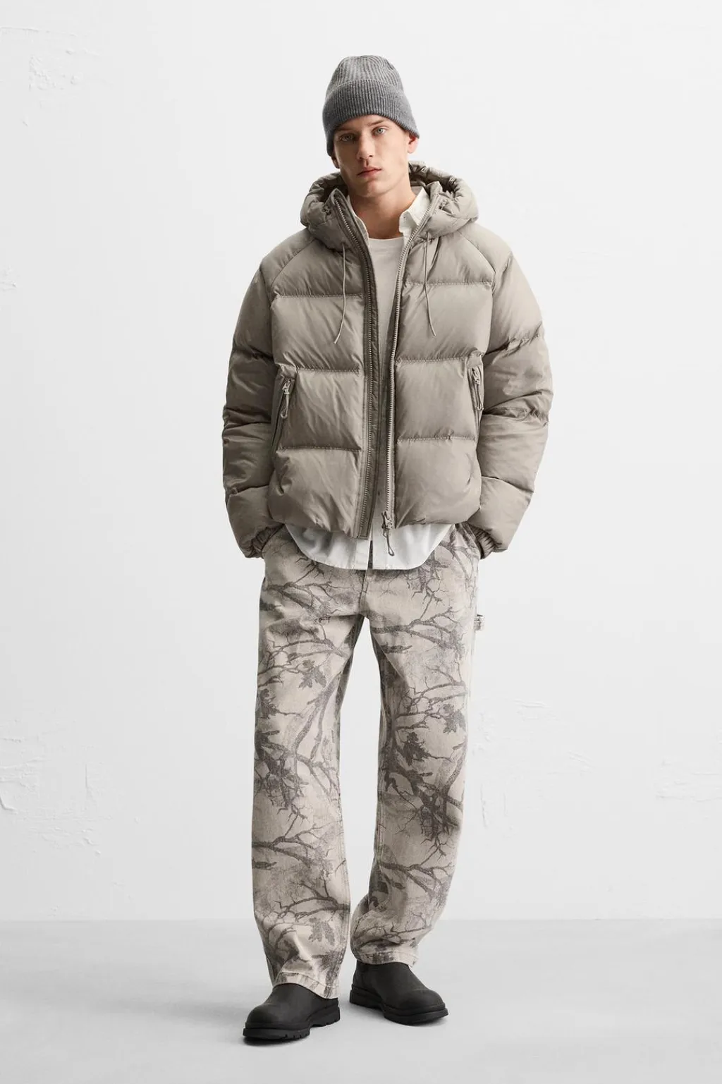 New CAZADORA PLUMÍFERO 100% PLUMA X ALL CAPS STUDIO Hombre Plumíferos