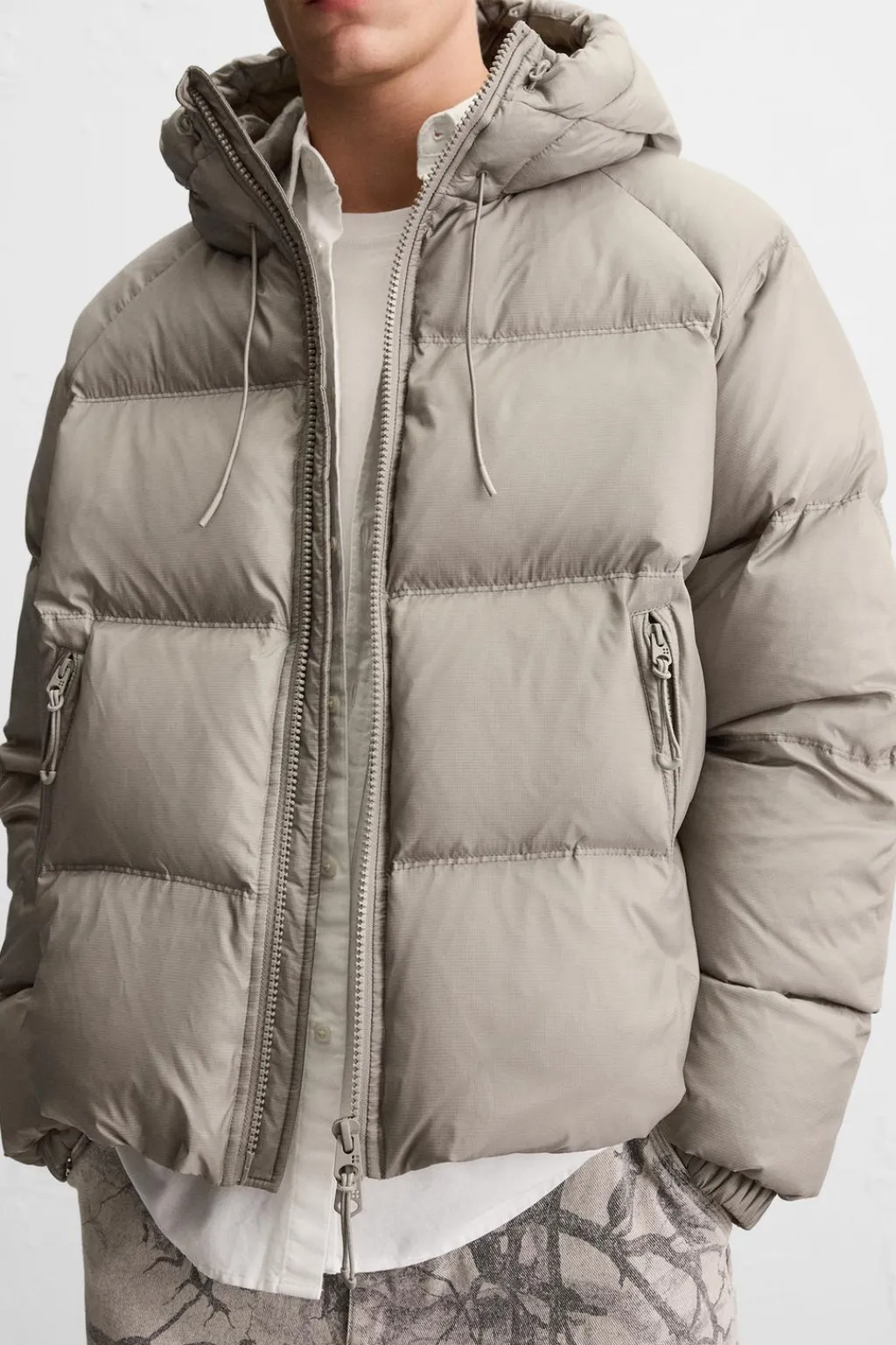 New CAZADORA PLUMÍFERO 100% PLUMA X ALL CAPS STUDIO Hombre Plumíferos