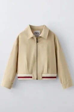 Niños ZARA 6 - 14 Años·Abrigos|6 - 14 Años·Total Look<CAZADORA RIB