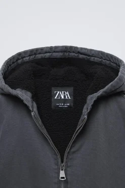 Niños ZARA 6 - 14 Años·Abrigos<CAZADORA SARGA LAVADA FORRADA