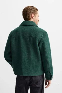 Fashion CAZADORA TEXTURA CEPILLADO Hombre Sobrecamisas