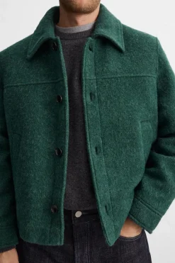 Fashion CAZADORA TEXTURA CEPILLADO Hombre Sobrecamisas