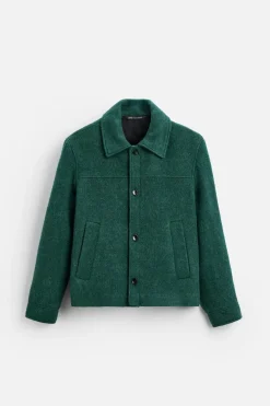 Fashion CAZADORA TEXTURA CEPILLADO Hombre Sobrecamisas