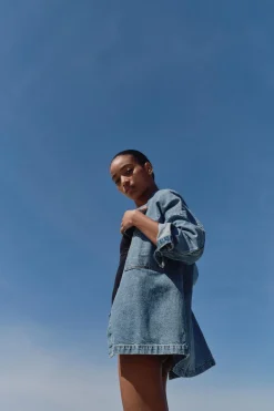 New CAZADORA Z1975 DENIM BOLSILLOS PLASTRÓN Mujer Chaquetas / Cazadoras