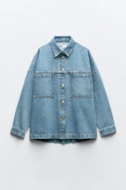 New CAZADORA Z1975 DENIM BOLSILLOS PLASTRÓN Mujer Chaquetas / Cazadoras