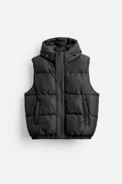 Sale CHALECO ACOLCHADO CAPUCHA Hombre Plumíferos|Chalecos