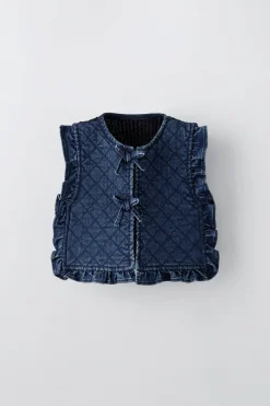 Niños ZARA 1½ - 6 Años·Punto|1½ - 6 Años·Jeans / Denim<CHALECO ACOLCHADO DENIM