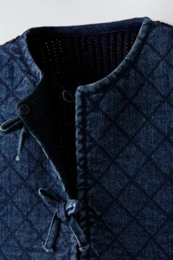 Niños ZARA 1½ - 6 Años·Punto|1½ - 6 Años·Jeans / Denim<CHALECO ACOLCHADO DENIM