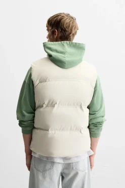 Hot CHALECO ACOLCHADO ENGOMADO Hombre Plumíferos|Chalecos