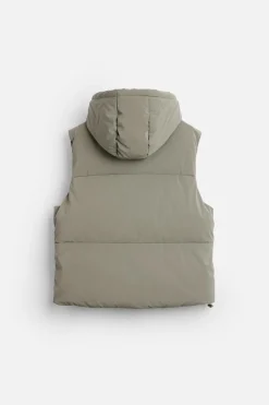 Fashion CHALECO ACOLCHADO ENGOMADO CAPUCHA Hombre Chalecos