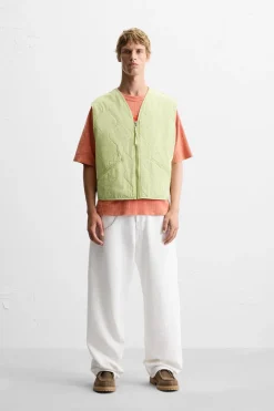 Discount CHALECO ACOLCHADO LAVADO Hombre Chalecos