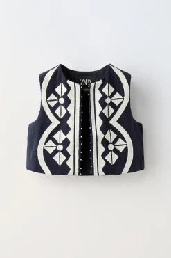 Niños ZARA 6 - 14 Años·Abrigos|6 - 14 Años·Total Look<CHALECO BORDADOS