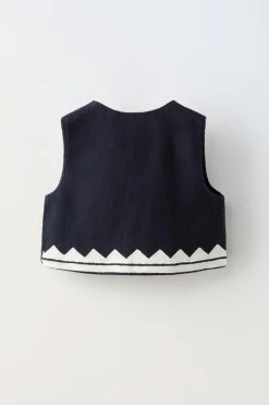 Niños ZARA 6 - 14 Años·Abrigos|6 - 14 Años·Total Look<CHALECO BORDADOS