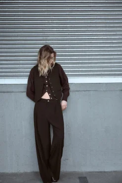 Outlet CHALECO CINTA ESPALDA Mujer Blazers / Chalecos