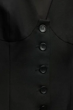 Online CHALECO CORTO CAZUELAS Mujer Blazers / Chalecos