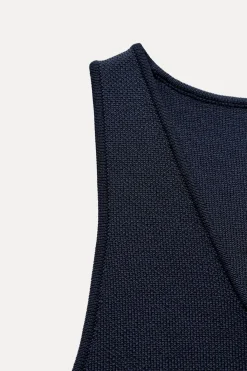 Discount CHALECO CORTO PUNTO LISO Mujer Cárdigan / Jerséis|Punto