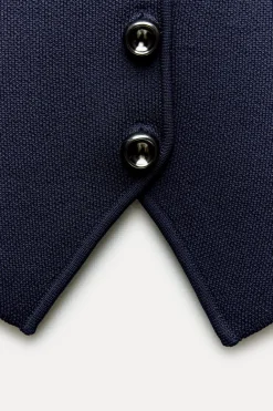 Discount CHALECO CORTO PUNTO LISO Mujer Cárdigan / Jerséis|Punto