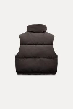 Discount CHALECO CROP ACOLCHADO ENGOMADO Mujer Abrigos / Anoraks