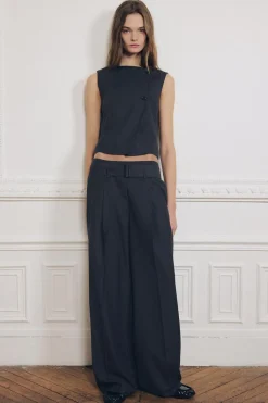 New CHALECO CRUZADO BOTONES ZW COLLECTION Mujer Tops / Bodies