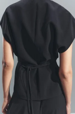 Outlet CHALECO CRUZADO CINTURÓN ZW COLLECTION Mujer Tops / Bodies