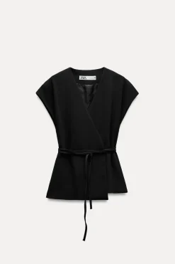 Outlet CHALECO CRUZADO CINTURÓN ZW COLLECTION Mujer Tops / Bodies