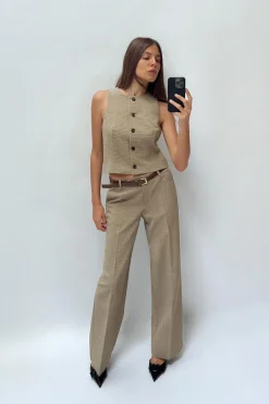 Hot CHALECO CUADROS Mujer Blazers / Chalecos