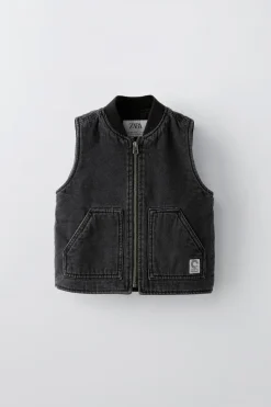 Niños ZARA 1½ - 6 Años·Jeans / Denim|1½ - 6 Años·Abrigos<CHALECO DENIM ACOLCHADO