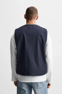 Best CHALECO DENIM COSTURAS Hombre Chalecos