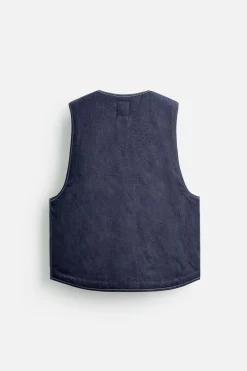 Best CHALECO DENIM COSTURAS Hombre Chalecos