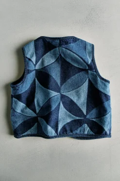 Niños ZARA 6 - 14 Años·Total Look<CHALECO DENIM ESTAMPADO GEOMÉTRICO - SEA NY