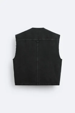 Clearance CHALECO DENIM UTILITY Hombre Chalecos