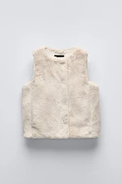 Niños ZARA 6 - 14 Años·Abrigos<CHALECO EFECTO PELO