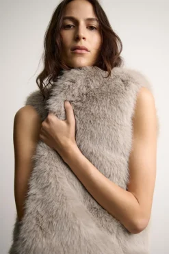 Sale CHALECO EFECTO PELO ZW COLLECTION Mujer Chaquetas / Cazadoras