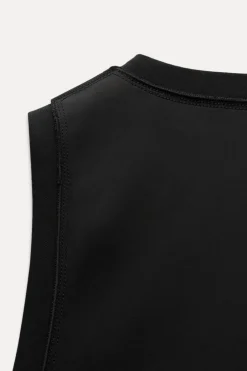 Fashion CHALECO ESPALDA SATINADA Mujer Blazers / Chalecos