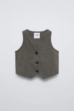 Niños ZARA 6 - 14 Años·Abrigos<CHALECO ESTRUCTURA